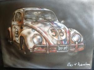 Herbie inspired canvas panel 