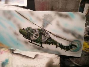 lynx helicopter design on helicopter tail rotor blade